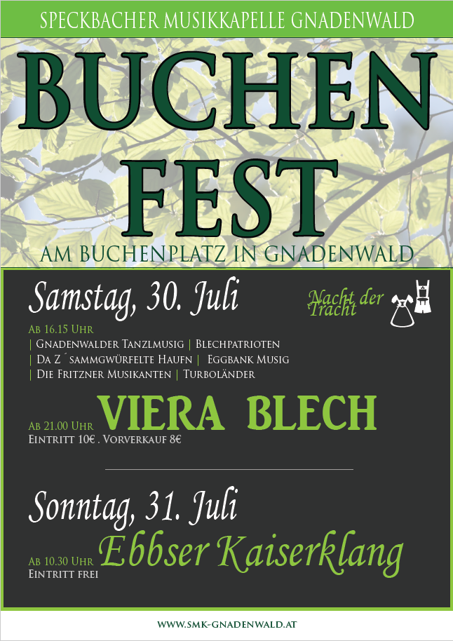 Plakat Buchenfest